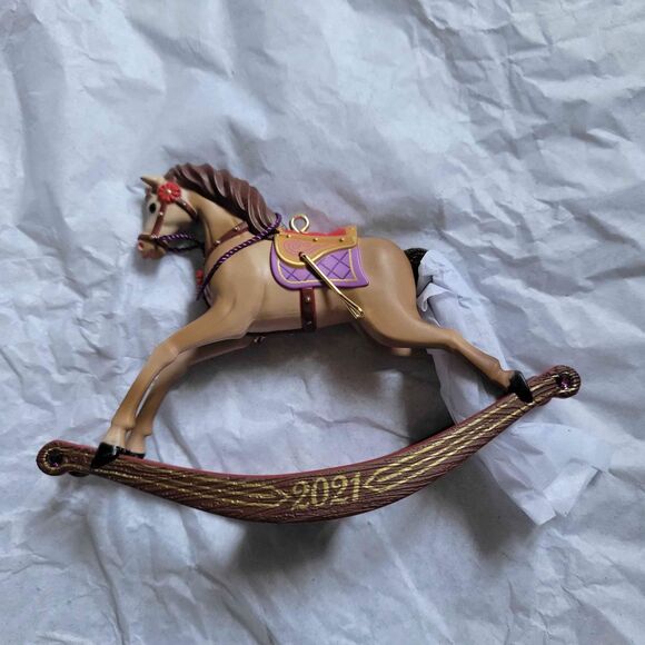 NIB 2021 Hallmark Rocking Horse Memories Ornament - Picture 3 of 4